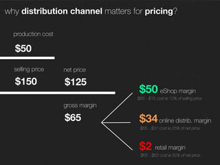 pricing
cost of goods sold
distribution channel
brand positioning
customer perceived value
 