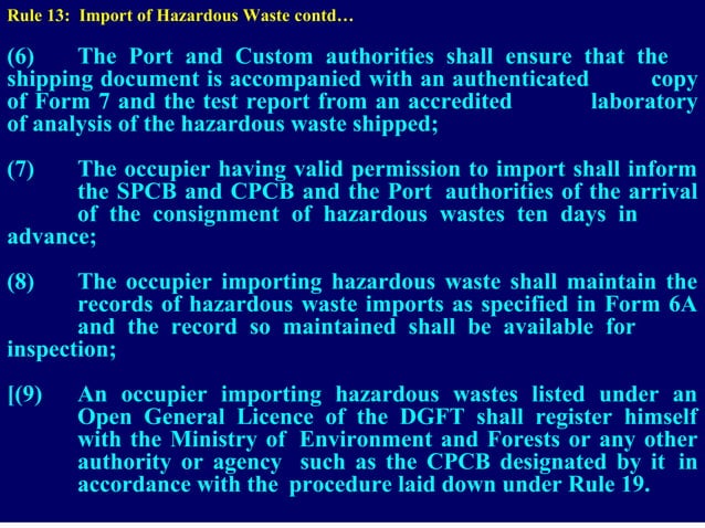 hazardous-waste-management-handling-rules-1989-ppt