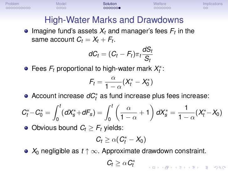 The Incentives of Hedge Fund Fees and High-Water Marks