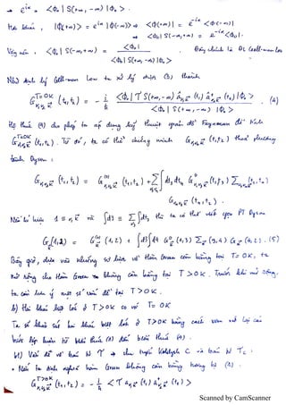 Non equilibrium Green function. | PDF