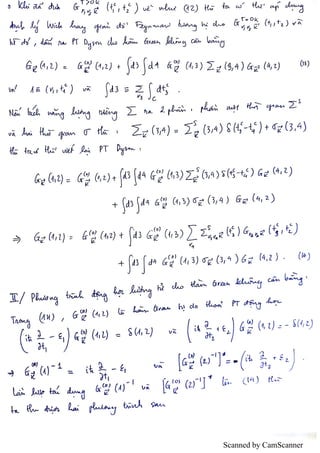 Non equilibrium Green function. | PDF