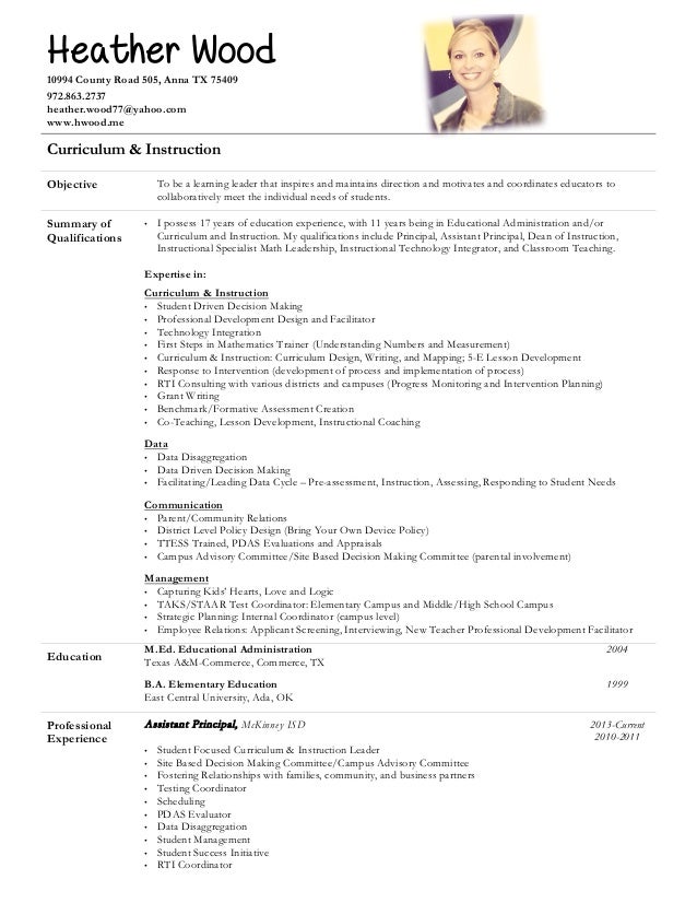 hw resume 7 2016 1 instructional technology resumes