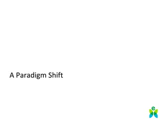 A Paradigm Shift
 