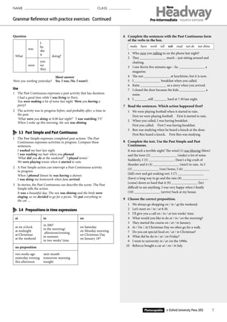 Hwy pre int_grammar_reference | PDF
