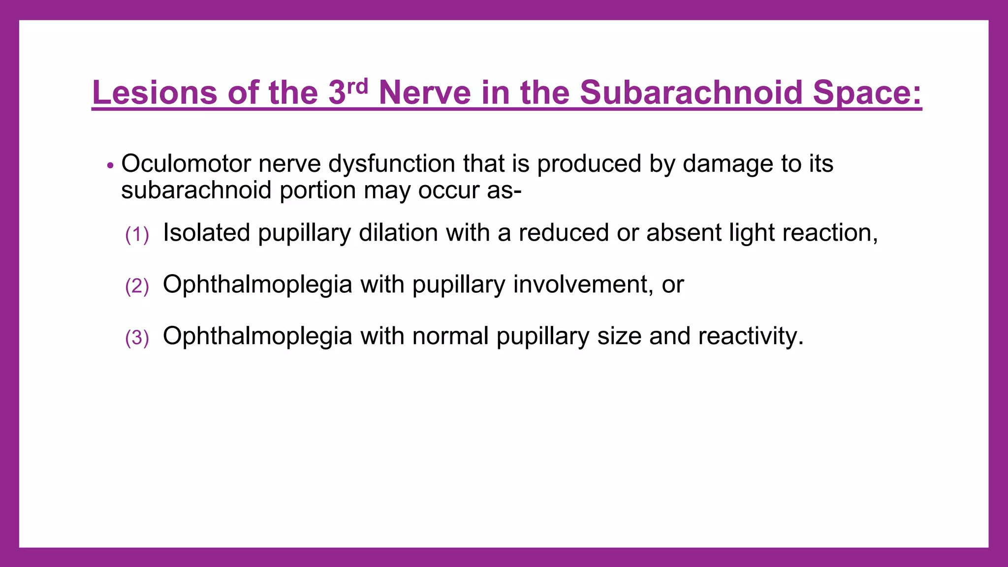 Ocular nerve palsy - 3rd, 4th and 6th cranial nerve palsy | PPTX