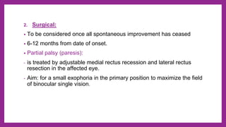 Ocular nerve palsy - 3rd, 4th and 6th cranial nerve palsy | PPTX