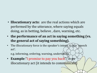 Hxe302 speech acts (1) | PPTX
