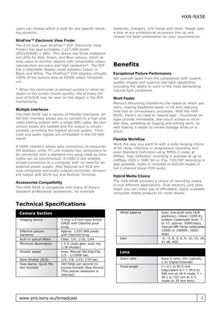 Sony HXR-NX5E | PDF