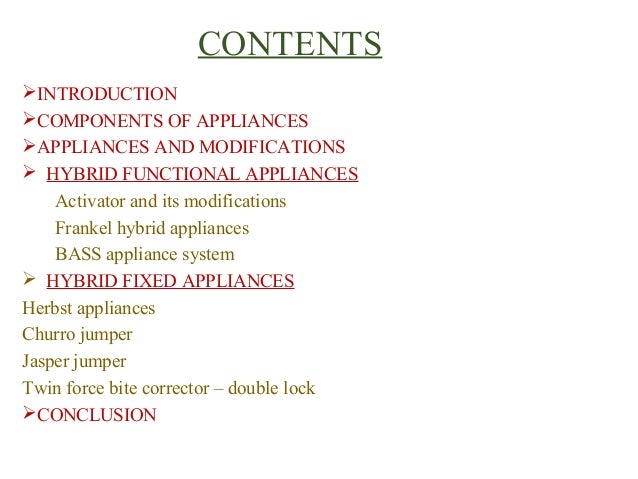 Hybrid Appliances