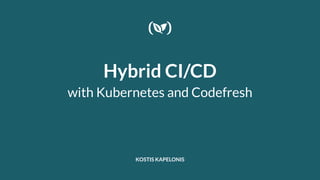 Hybrid CI/CD
with Kubernetes and Codefresh
KOSTIS KAPELONIS
 