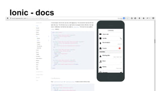 Ionic - docs 
 