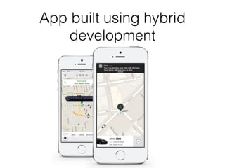 App built using hybrid
development
 