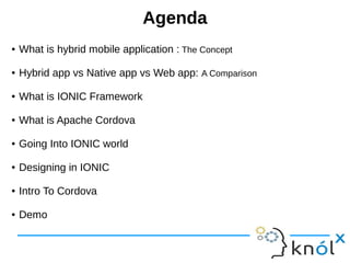 Hybrid application development | ODP