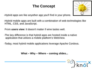 Hybrid application development | ODP