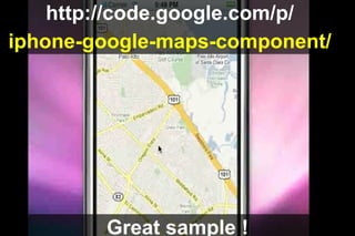 http://code.google.com/p/
iphone-google-maps-component/

Great sample !

 