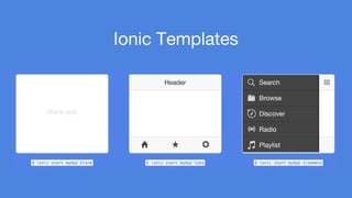Ionic Templates 
 