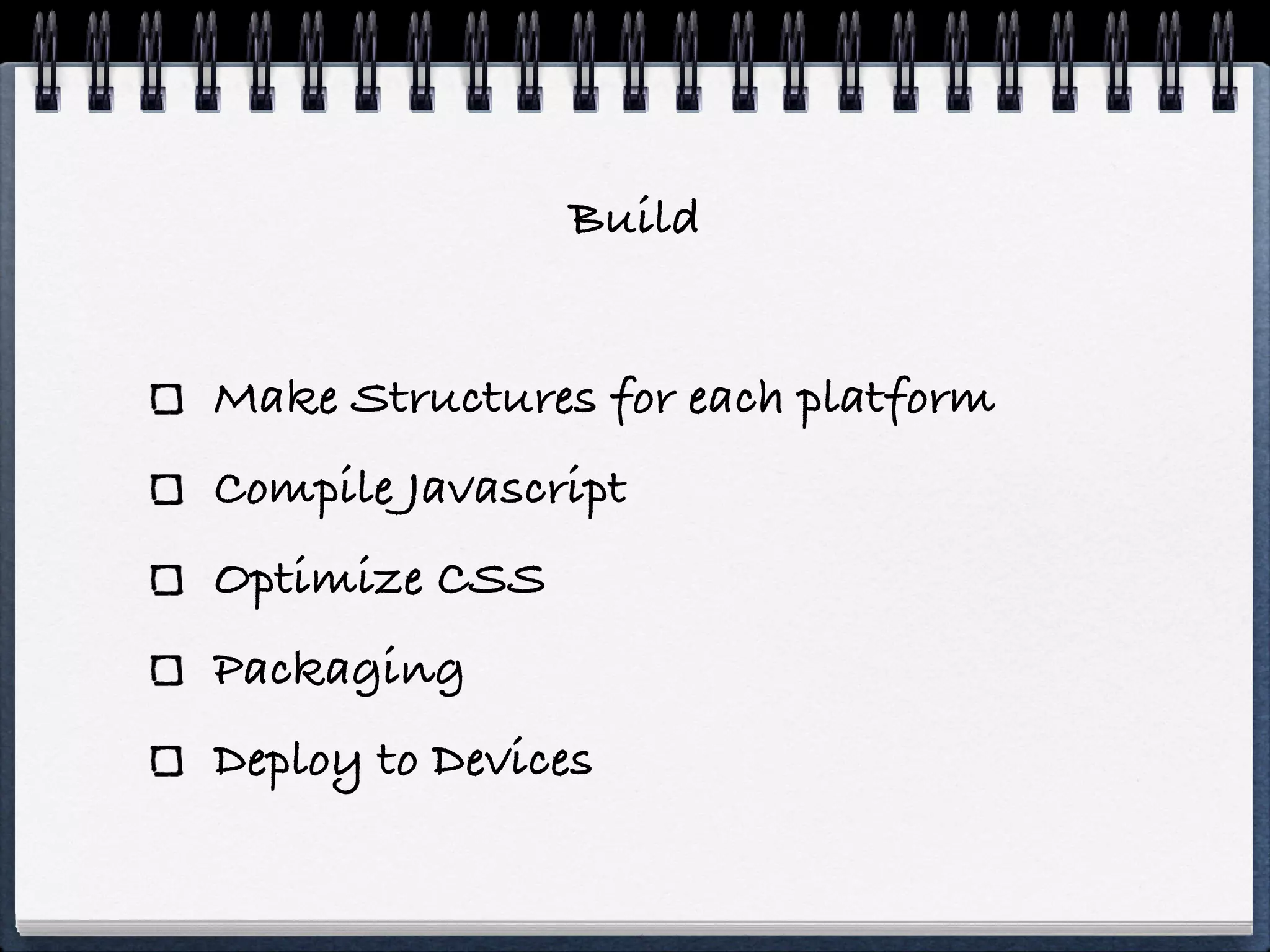 Phonegap                     ์ฑ์คํ๋ ์
              UIWebView
               WebView
Sencha Cmd
             HTML5 Builder
                        The App Builder