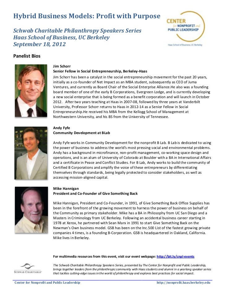 biography a how powerpoint to write Profit Hybrid of & with The Model: Ins Outs Business