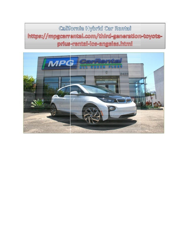 Hybrid car rental in california