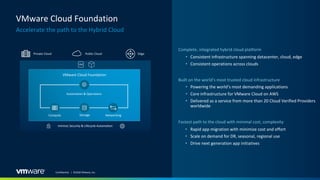 Hybrid cloud overview and VCF on VxRAIL | PDF