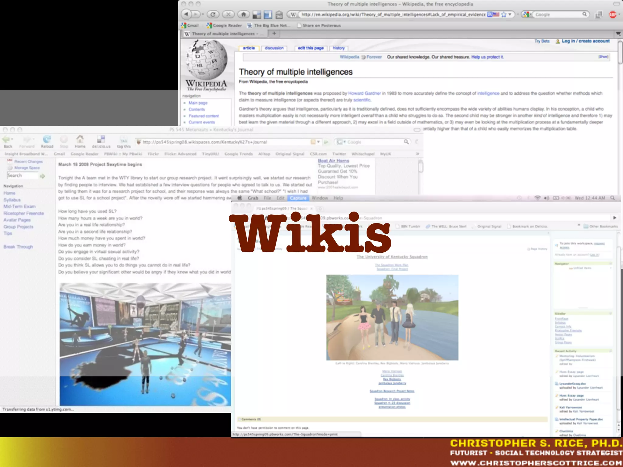 Wikis
 