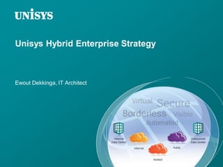 Unisys Hybrid Enterprise Strategy



Ewout Dekkinga, IT Architect
 