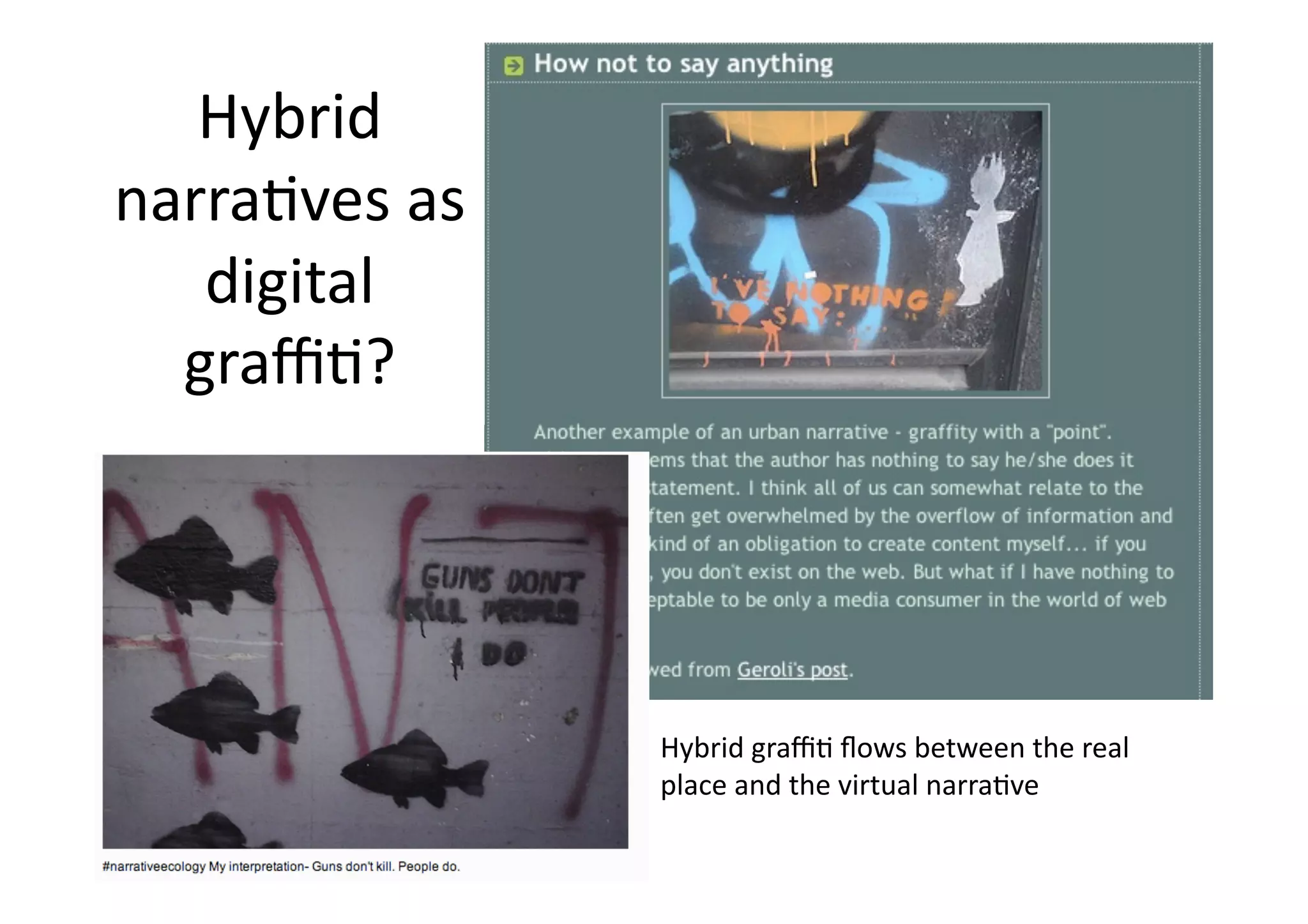 Hybrid Ecosystem Of Narratives