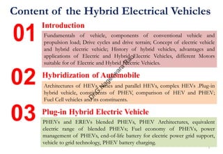 Hybrid Electric Vehicles PPT. PDF | PDF