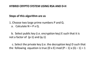 Hybrid encryption ppt | PPT