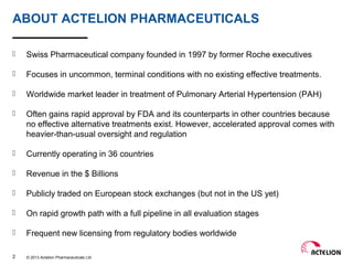 Hybrid IT: Actelion Pharamceuticals | PPT