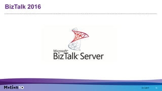 BizTalk 2016
15-1-2017 10
 