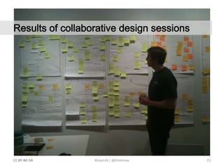 23<br />CC BY-NC-SA <br />#LeanUX | @thinknow<br />	Results of collaborative design sessions<br />