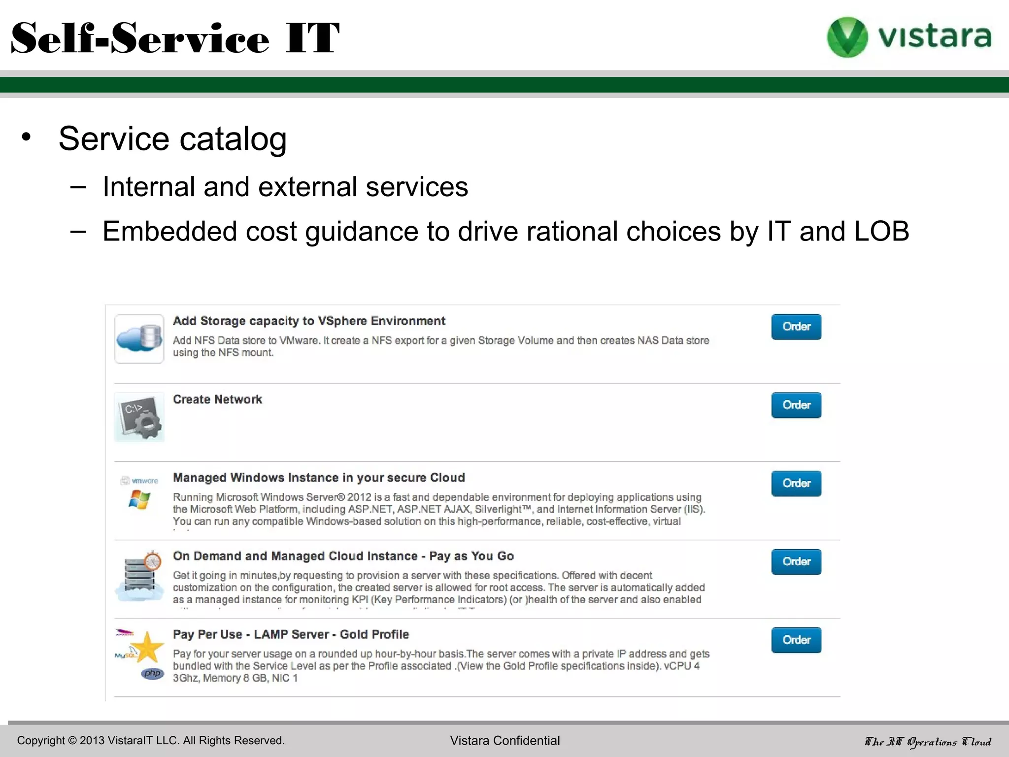 Hybrid Service Availability Monitoring
Considerations
• Element level availability vs. availability of an entire service
– Do you track availability of individual elements or an entire service compose of multiple
elements?
• Is availability a binary quantity (up / down) or more fine-grained?
– How do you account services that are available, but running with degraded
redundancy/performance?
• Planned downtime vs. unplanned downtime
– Do you count downtime due to planned activities (e.g. patching)?
• Service to element mapping
Database
App Server 1 App Server 2
Web App
 