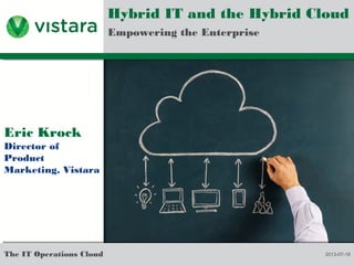Hybrid IT and the Hybrid
Cloud
Empowering the Enterprise
 