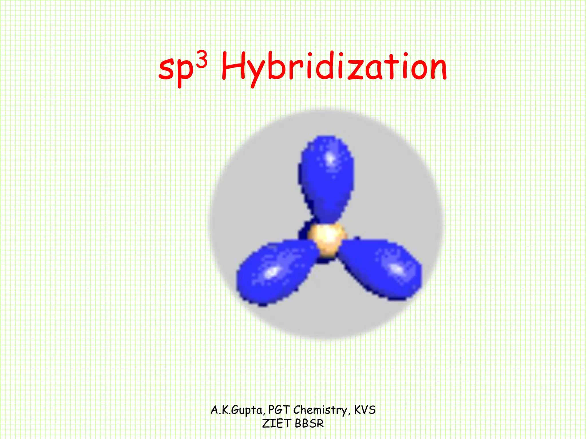 Hybridization- sp, sp2 and sp3 | PPTX