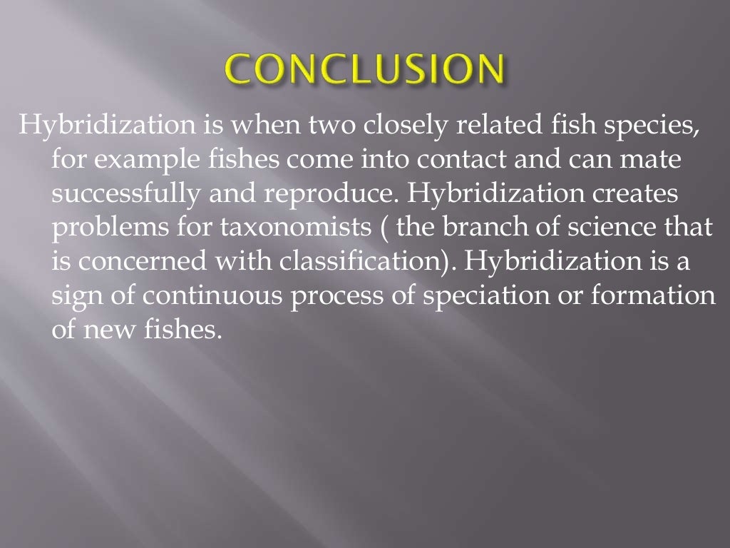 Hybridization in fishes