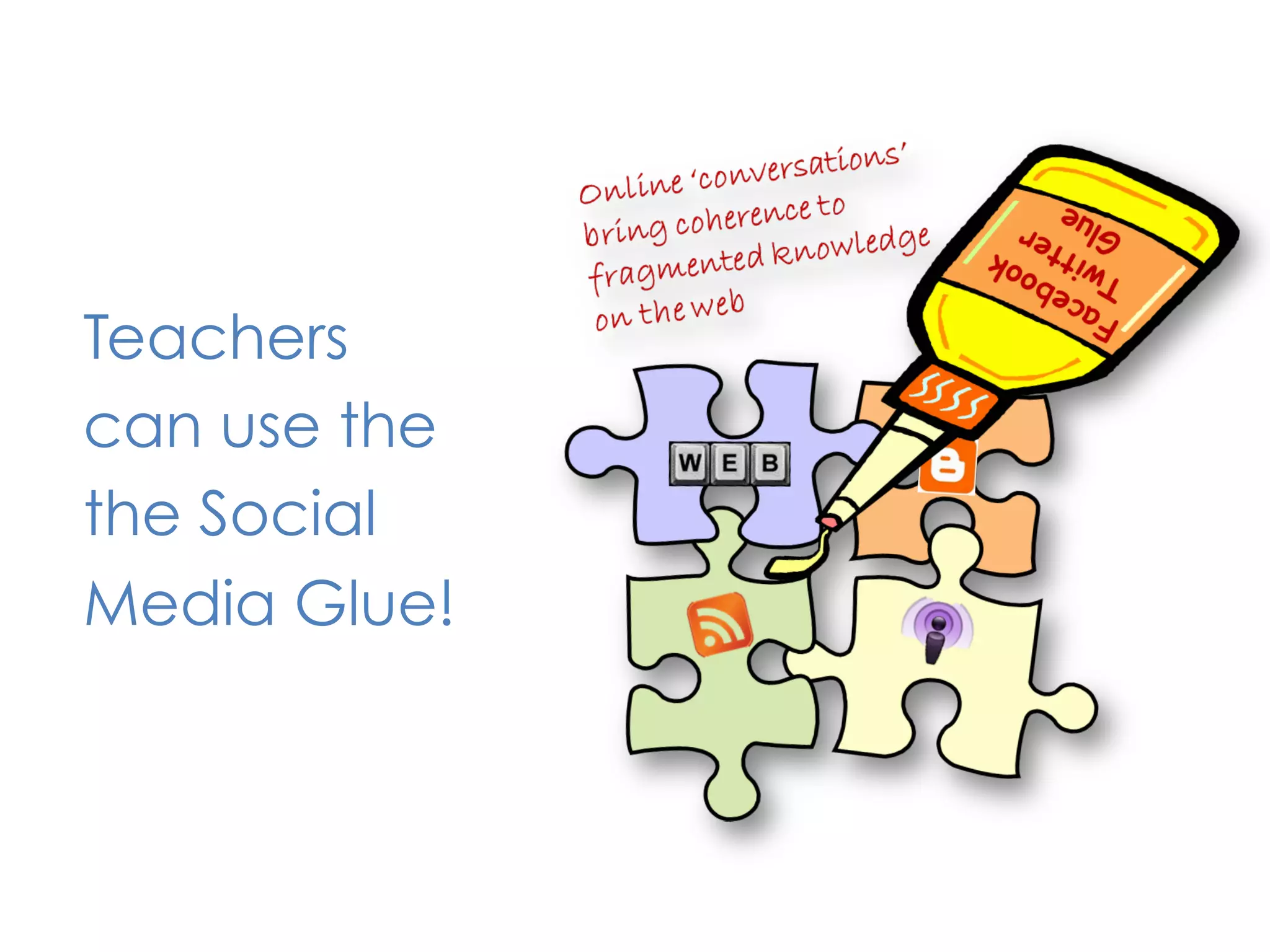 Teachers
can use the
the Social
Media Glue!
 