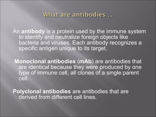 Hybridoma technology and application for monoclonal antibodies | PPT