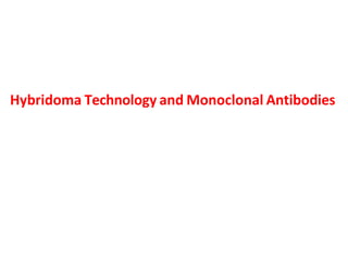 Hybridoma Technology and Monoclonal Antibodies
 