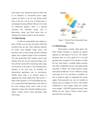Hybrid power generation by solar –wind | PDF