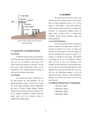 Hybrid power generation by solar –wind | PDF