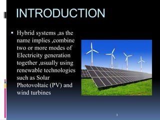 Hybrid power system using wind and solar energy | PPTX
