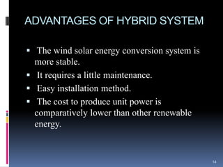 Hybrid power system using wind and solar energy | PPT