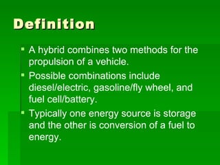 Hybrid vehicles | PPT