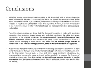 Hybrid sentiment and network analysis of social opinion polarization ...