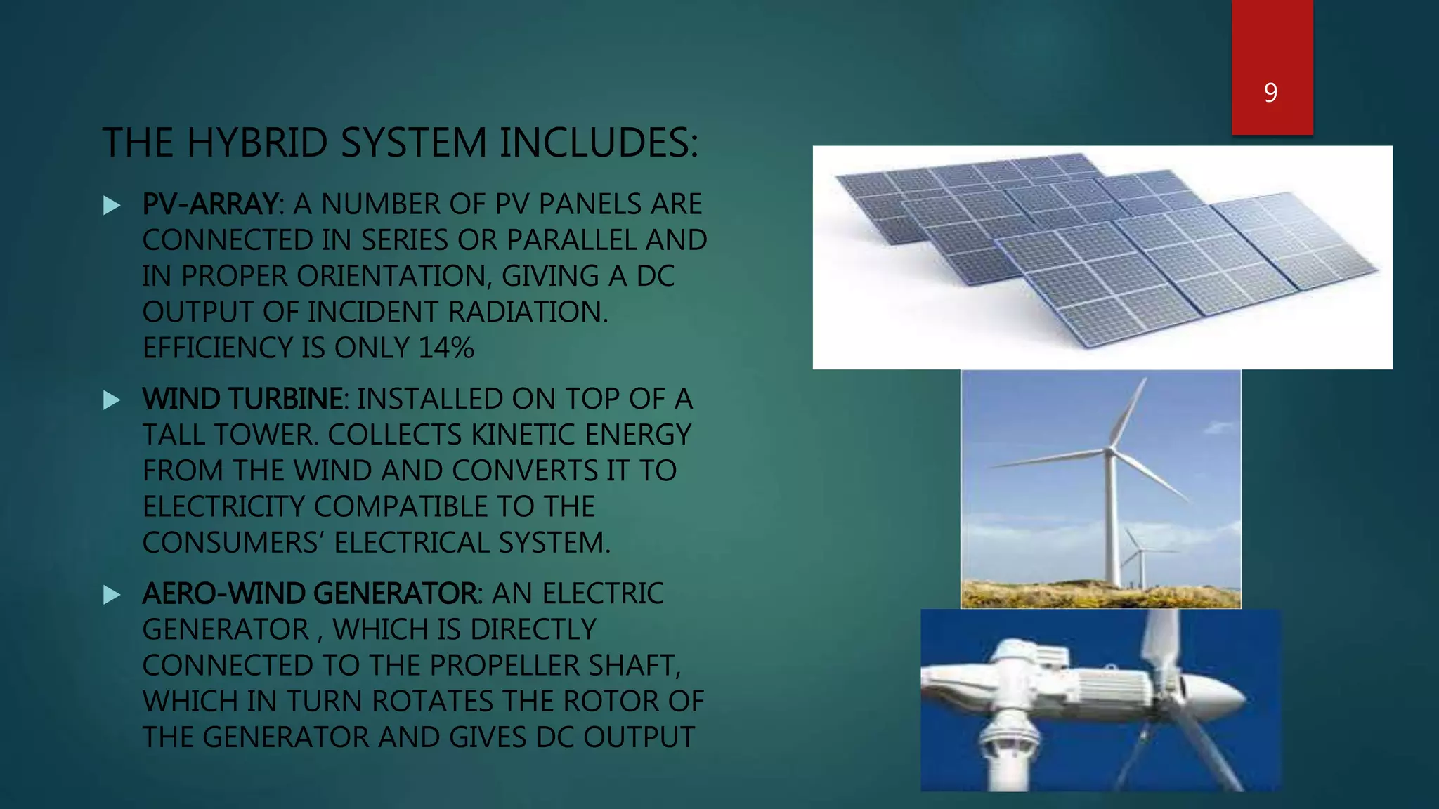 Hybrid solar wind power generation system | PPTX