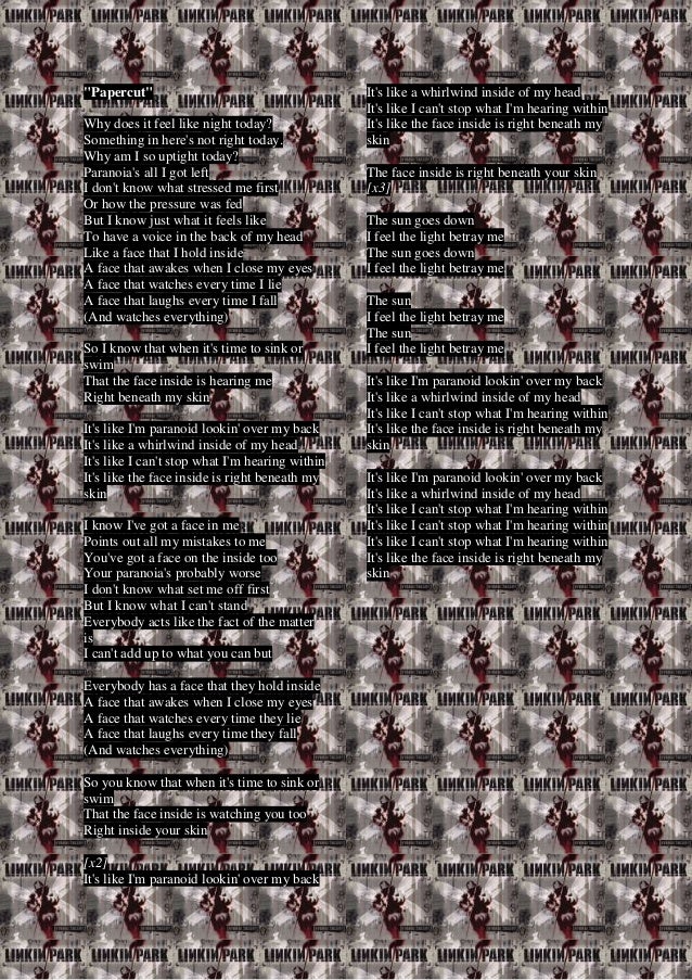 Hybrid Theory Lyrics