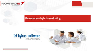 Платформа hybris marketing
 