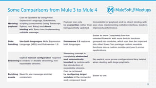 11
Some Comparisons from Mule 3 to Mule 4
 