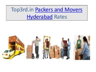 Top3rd.in Packers and Movers
Hyderabad Rates
 